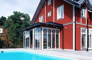Inglasat Poolrum